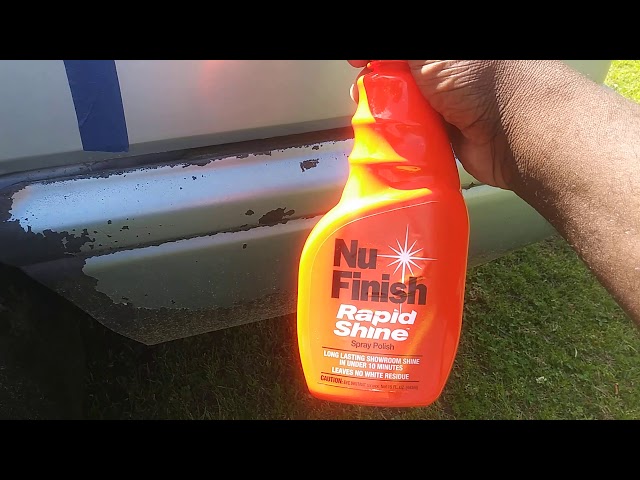 Nu Finish Rapid Shine Spray Polish Review. 