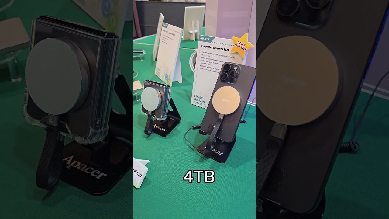 SSD จิ๋วติดไอโฟน  #computex2024 #extremeit #apacer