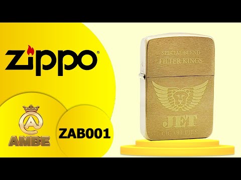 Video Bật lửa Zippo khắc logo Jet Cigarettes | Bật lửa zippo... - youtube