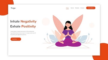 How to Create Yoga landing page in Adobe XD | trendylayouts