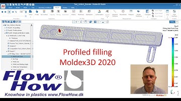 Profiled filling for better surface quality using Moldex3D simulations