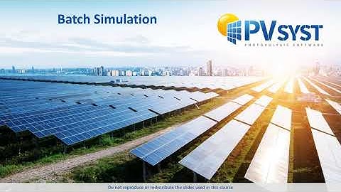 PVsyst 7 _ Batch Simulations