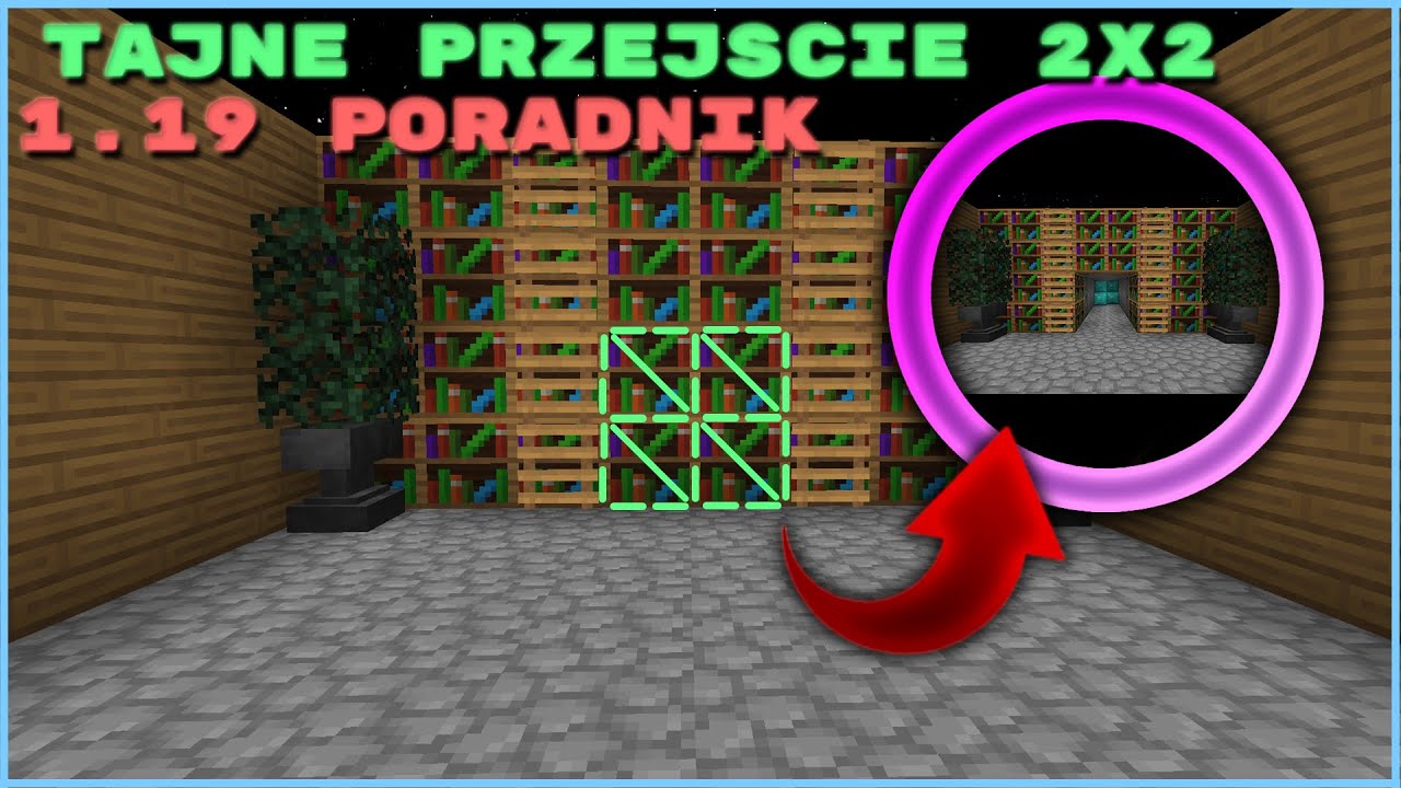 Jak Zrobić Tajne Przejście W Minecraft Tajne drzwi 2x2 minecraft? - YouTube