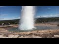 Beautiful geyser and gullfos