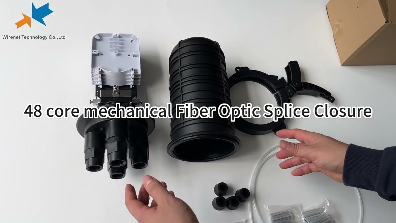 How to use 48 Core Mechanical Fiber Optic Splice Closure 