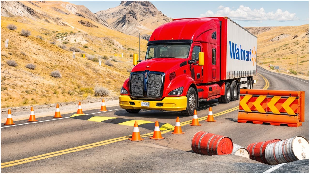 Trucks and Cars vs Speed Bumps #67 #usa #taxes #ohio #california | Trucks-VS-Bumps #truck #car