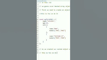 Javascript Nested Array Objects | Accessing Nested Array objects | Array method ()|#shorts #js