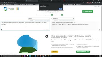 XSS (Cross-site Scripting) on SYSTRAN Translate | No Bounty