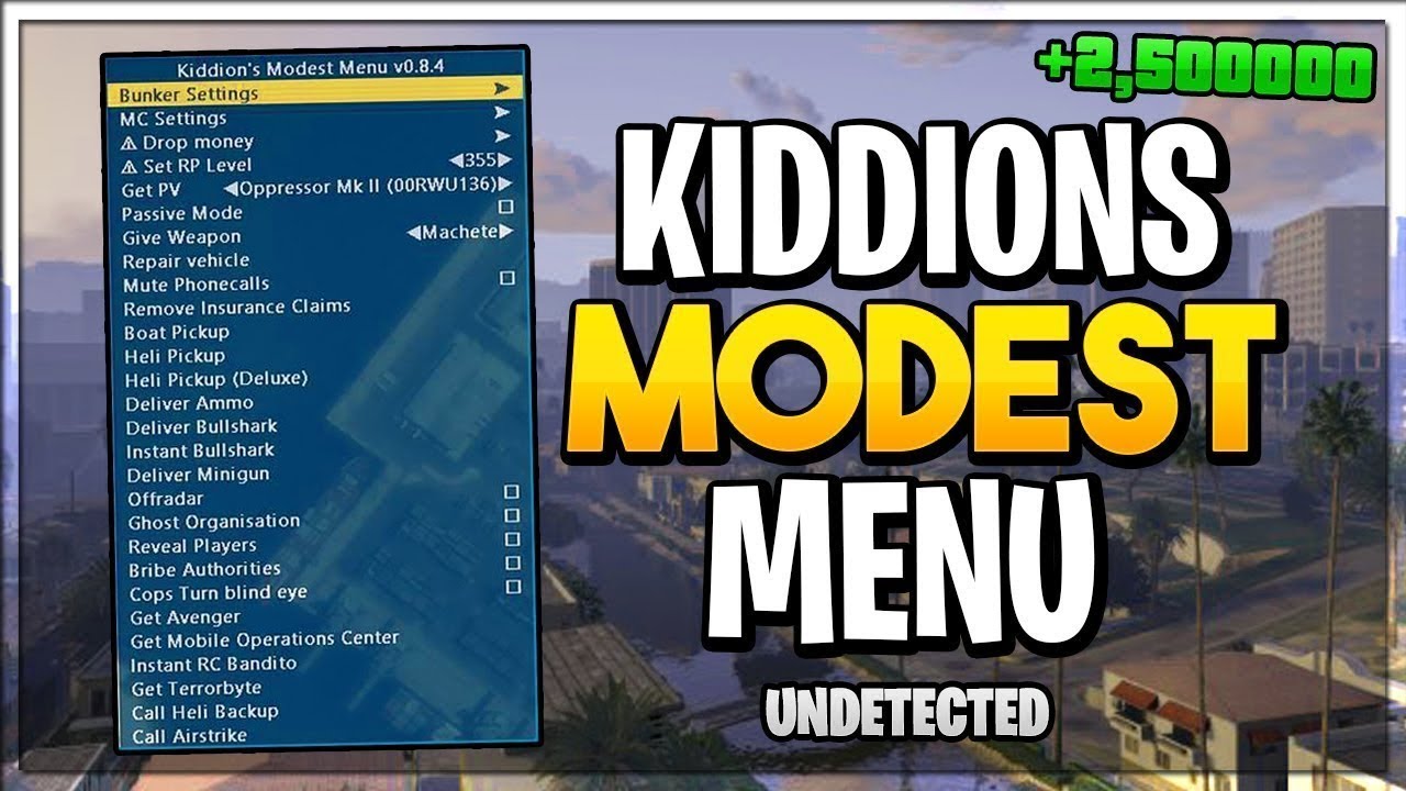 GTA 5 Online MOD Menü für den PC ** KOSTENLOSER DOWNLOAD ** YouTube