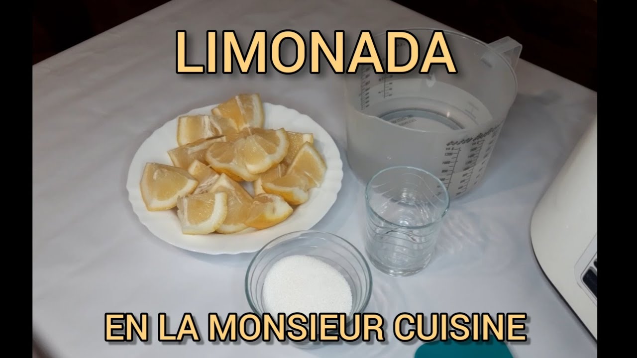 Cómo hacer limonada en la Monsieur Cuisine (Receta Sencilla)