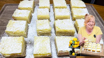 SUNSHINE LEMON BARS 6 Ingredient Low Carb Dessert
