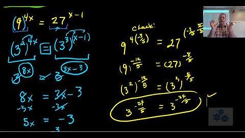 PC 30 7.3 Solving Exponential Equations Algebraically and Graphically EXAMPLE