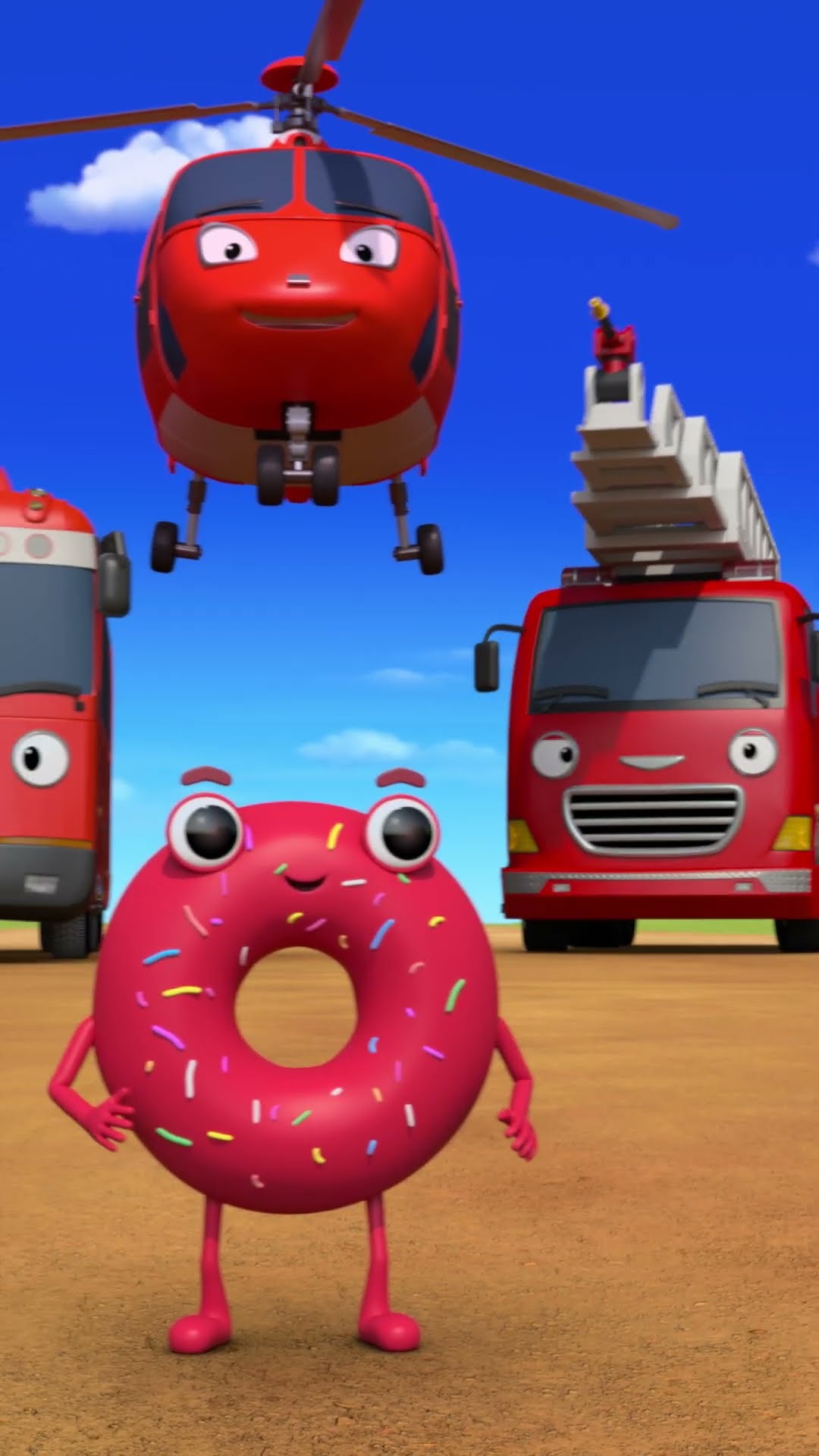 All the red friends, gather here! ? #Shorts #TayotheLittleBus