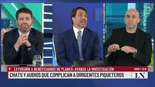 Chats y audios que complican a dirigentes piqueteros. Trebucq con Eduardo Feinmann