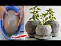 Craft Ideas Cement - How To Diy Unique 3 Pot Plants From Balloon For Home Garden