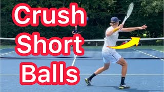How To Consistently Crush Short Forehands (Pro Tennis Technique)