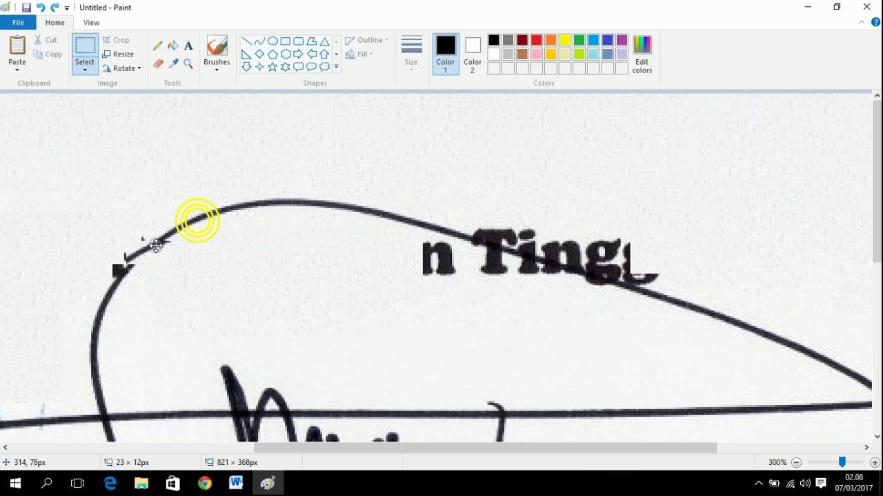 Memindahkan Tanda Tangan Dengan Paint Atau Mengambil Tanda Tangan Dan Memindahkannya Youtube