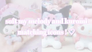 soft my melody and kuromi matching icons ♡ screenshot 3