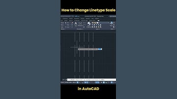 How to Change Linetype Scale in AutoCAD #autocad #shorts