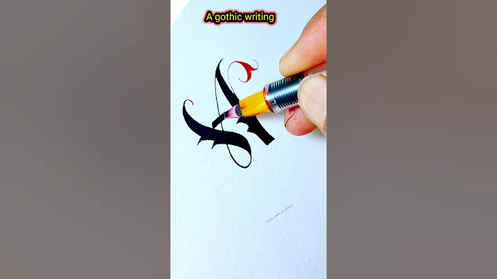 Gothic calligraphy ✍️ Modern writing style English ✒️ #gothic #shorts #art #lettering