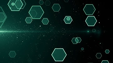 Hex Particles Motion Background | Hexagon Pattern Loop Animation