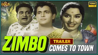 Zimbo Comes To Town - 1960 - जिम्बो कमस टू टाउन l Thriller Movie Trailer l Chitra, Shammi, Bhagwan