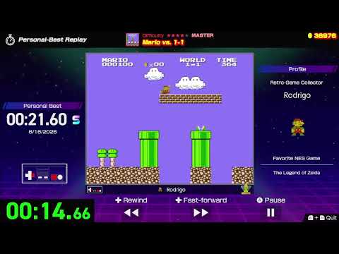 Switch - Nintendo World Championships [Super Mario Bros. 2: Lost Levels - Mario vs. 1-1 - 21.60]