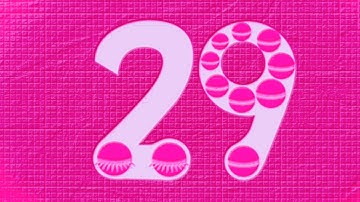 Endless Numbers Count 29, Bevel Effect Pink Color Effect Inversions Effect And G major Effect.
