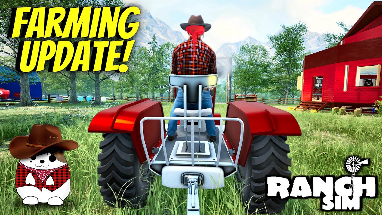 Ranch Simulator - Build, Farm, Hunt - Crop/Wheat Farming +