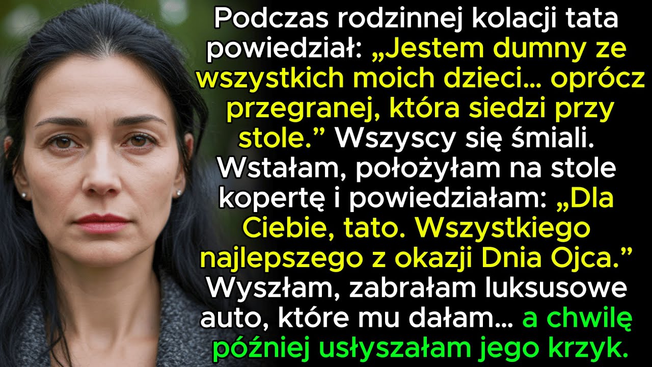 Na zjeździe rodzinnym ojciec spojrzał na mnie i powiedział: „Z dumą patrzę na wszystkie moje dzieci…