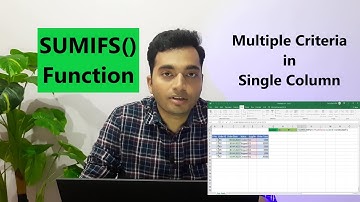SUMIFS() Function with Multiple Criteria in the Same Column | Using Wildcard | Excel Function