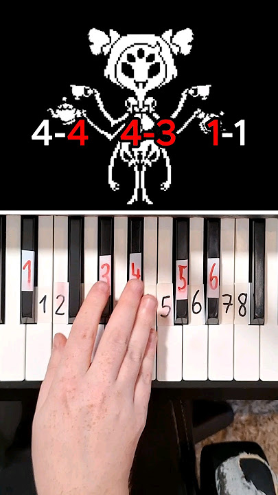 Undertale Spider Dance Muffets Theme Piano Tutorial #shorts