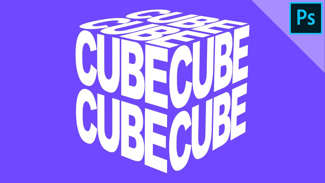 Cube text effect | PHOTOSHOP TUTORIAL - TEXT EFFECT - YouTube