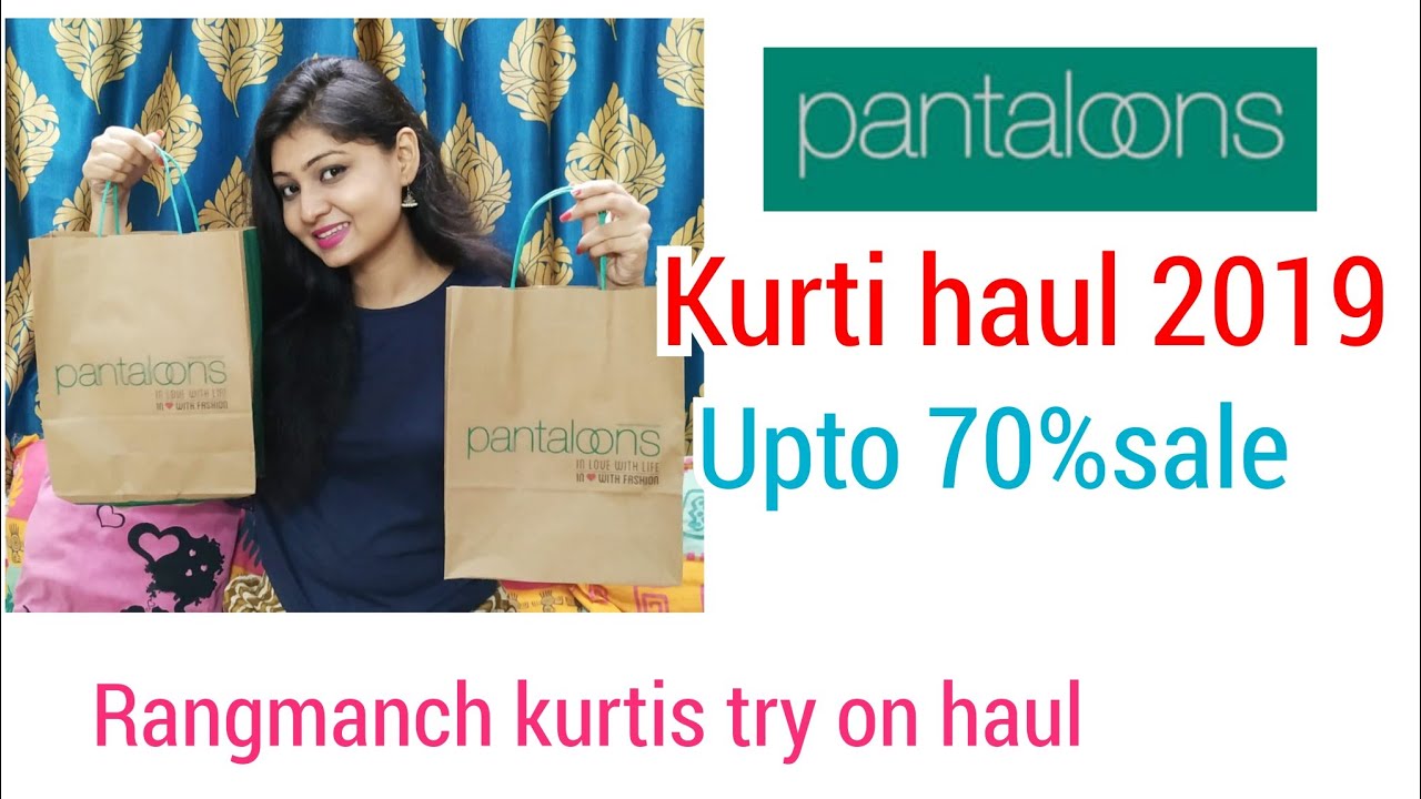 Get Onlinedesigner Pantaloons Women's Cotton Kurta – Lady India