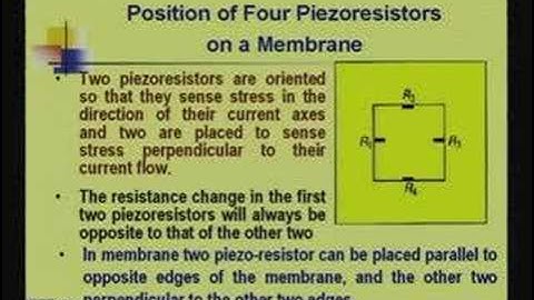 Lecture - 17 Micromachined Microsensors Mechanical