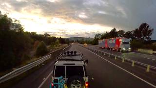 Landcruiser POV in 4K - Mosgiel to Dunedin at Sunrise