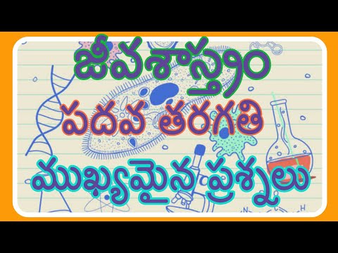 10THCLASS BIOLOGY BITS IN TELUGU