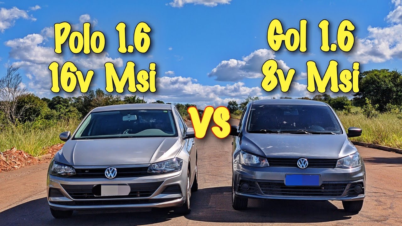 POLO MSI 1.6 16v vs GOL 1.6 MSI!! PRIMO POBRE INTIMOU PRIMO RICO!!
