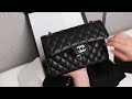 Shebags chanel classic flap bag in black unboxing
