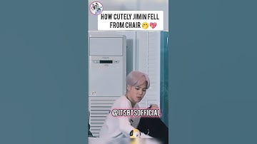 #CUTE #JIMIN WHILE #FELLING FROM #CHAIR🤭💖#bts#parkjimin#army#btsarmy#btsshorts#trending#shorts#video