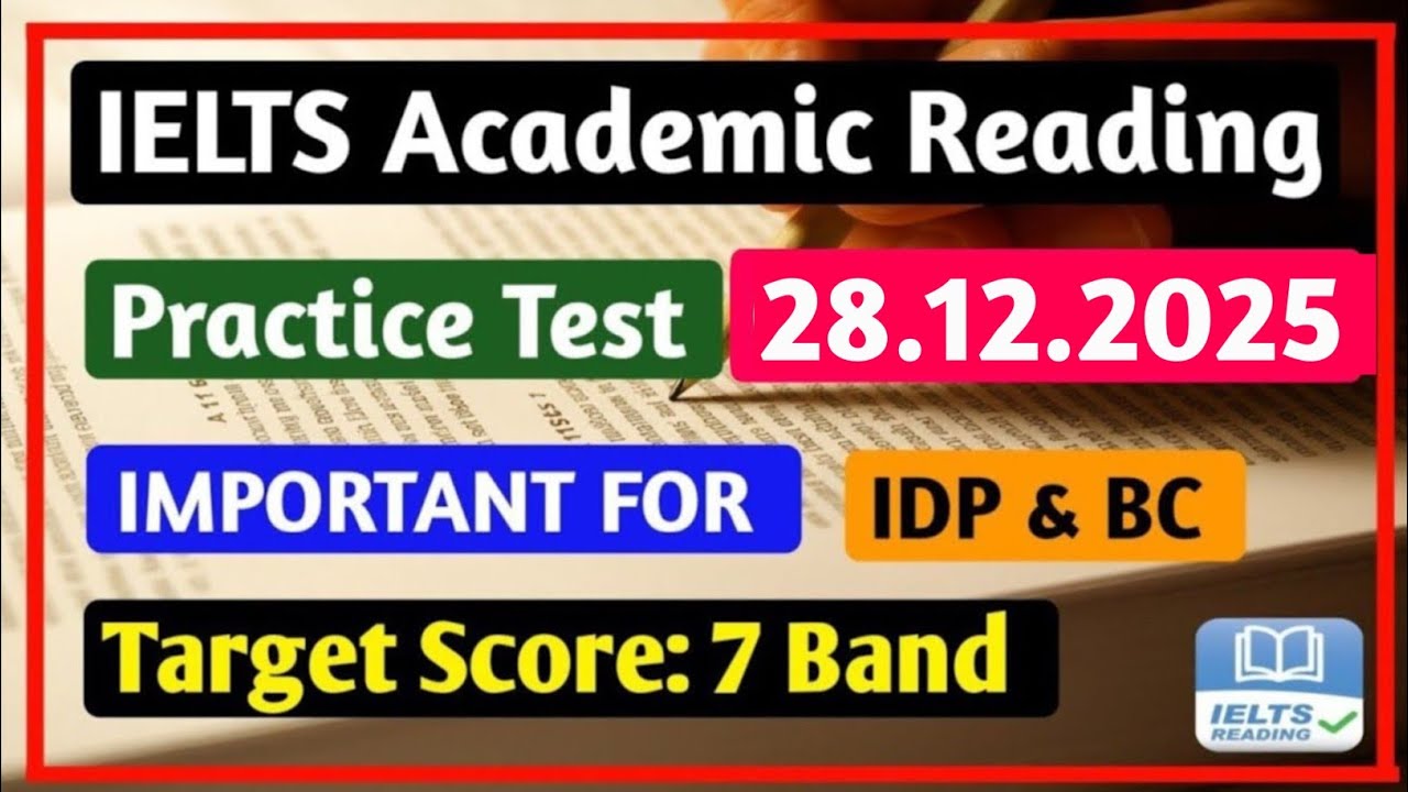 IELTS Academic Reading Practice Test 2025 with Answers | Reading IELTS ...
