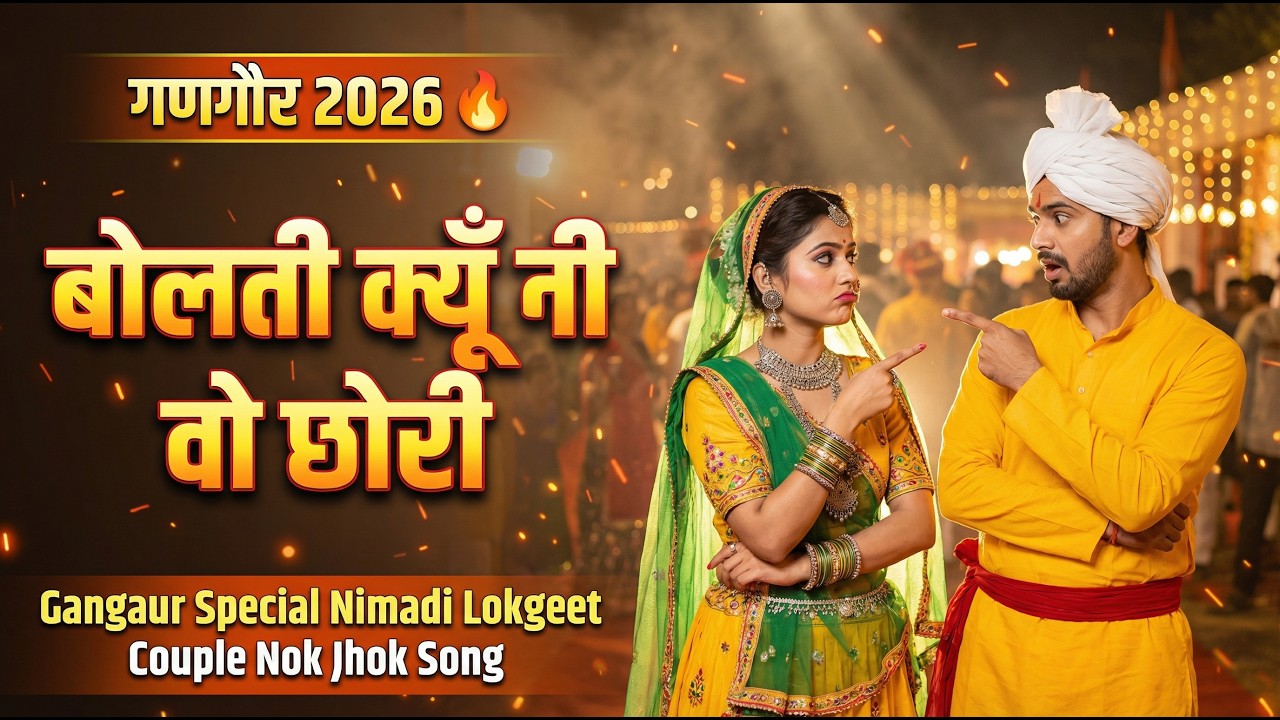 गणगौर 2026 🔥 | बोलती क्यूँ नी वो छोरी 😡❤️ | पति-पत्नी की नोकझोंक | Nimadi Gangaur Song