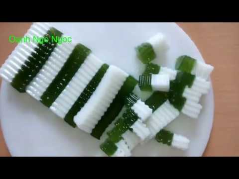 Cách làm THẠCH DỪA LÁ DỨA 2 LỚP man mát cực dễ bạn đã thử chưa?_Coconut Pandan Jelly Cách làm THẠCH DỪA LÁ DỨA 2 LỚP man mát cực dễ bạn đã thử chưa?_Coconut Pandan Jelly