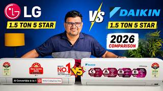 LG vs Daikin AC 2026⚡ Daikin vs Lg AC 1.5 Ton 5 star ⚡Lg ac vs Daikin ac Comparison