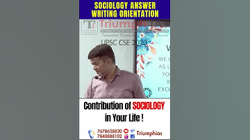 Contribution of SOCIOLOGY in Your Life by Vikash Ranjan #upsc #ias #ips #sociology #ips #dreams