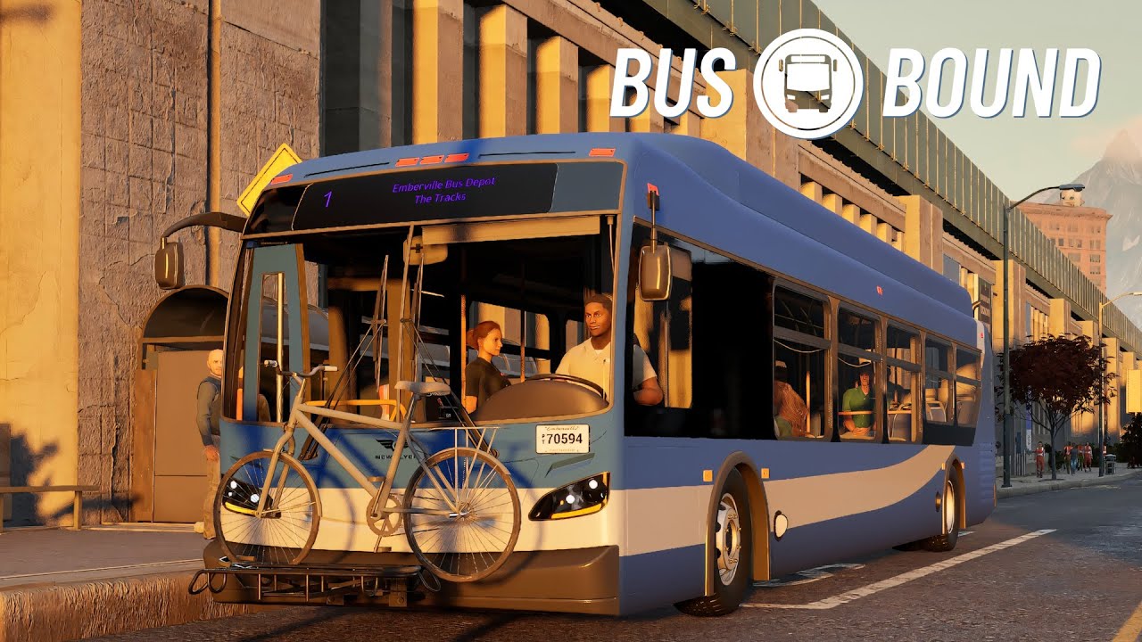 Bus Bound Demo - New Bus Simulator - With New Flyer Xcelsior 40ft Diesel - Route 1 | Logitech G29