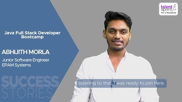 Success Stories | Abhijith Morla | Java Full Stack Developer Bootcamp