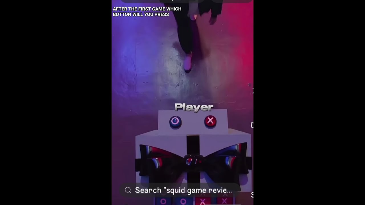 AFTER THE FIRST GAME WHICH BUTTON WILL YOU PRESS