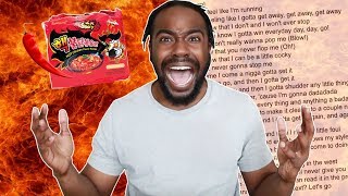 Spicy Ramen Impossible Fast Rap Challenge!