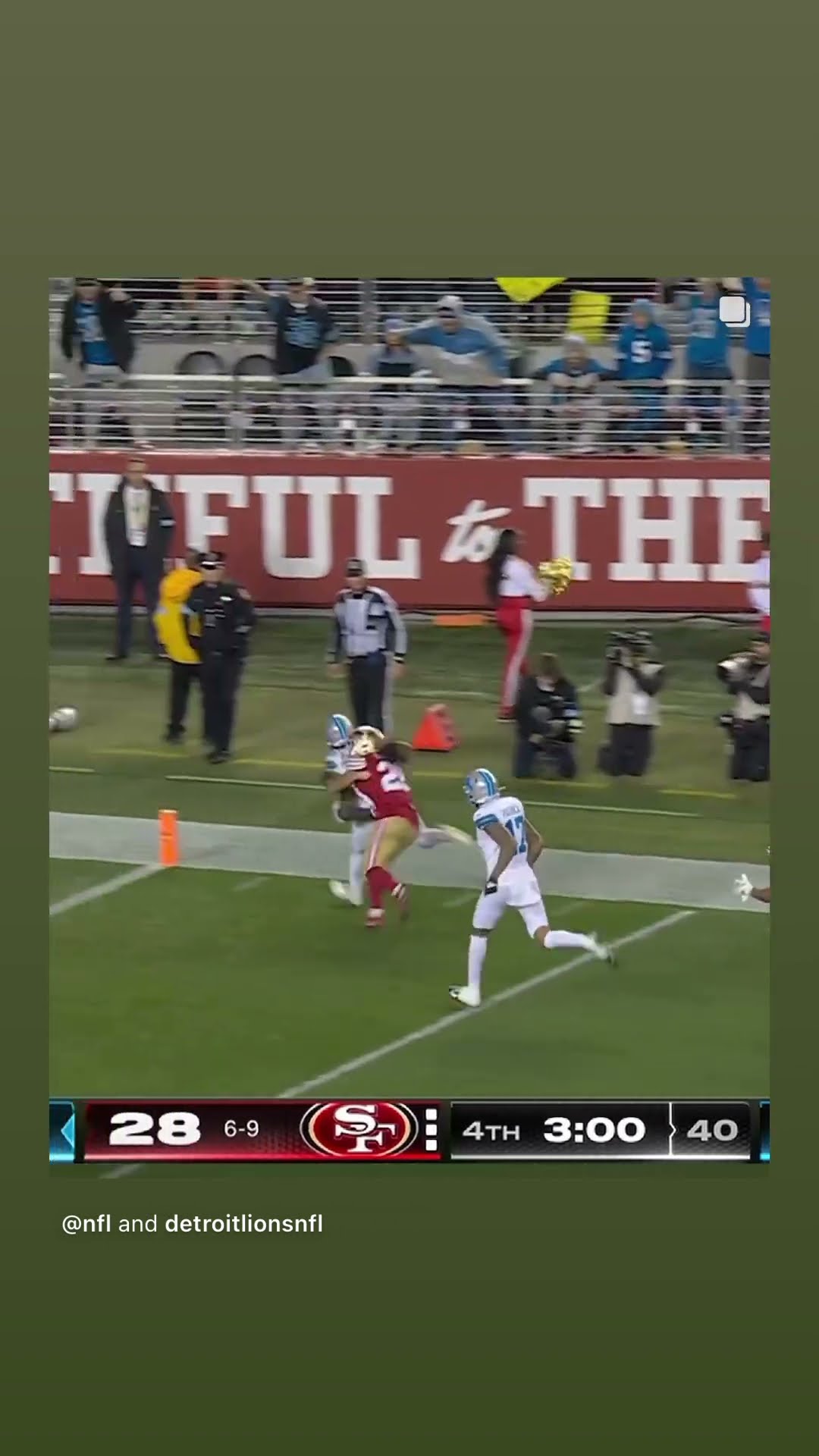 Gets the edge #hoodnews #detroitlions #jahmyrgibbs #49ers #touchdown #run #omg #how #wow #sports #i
